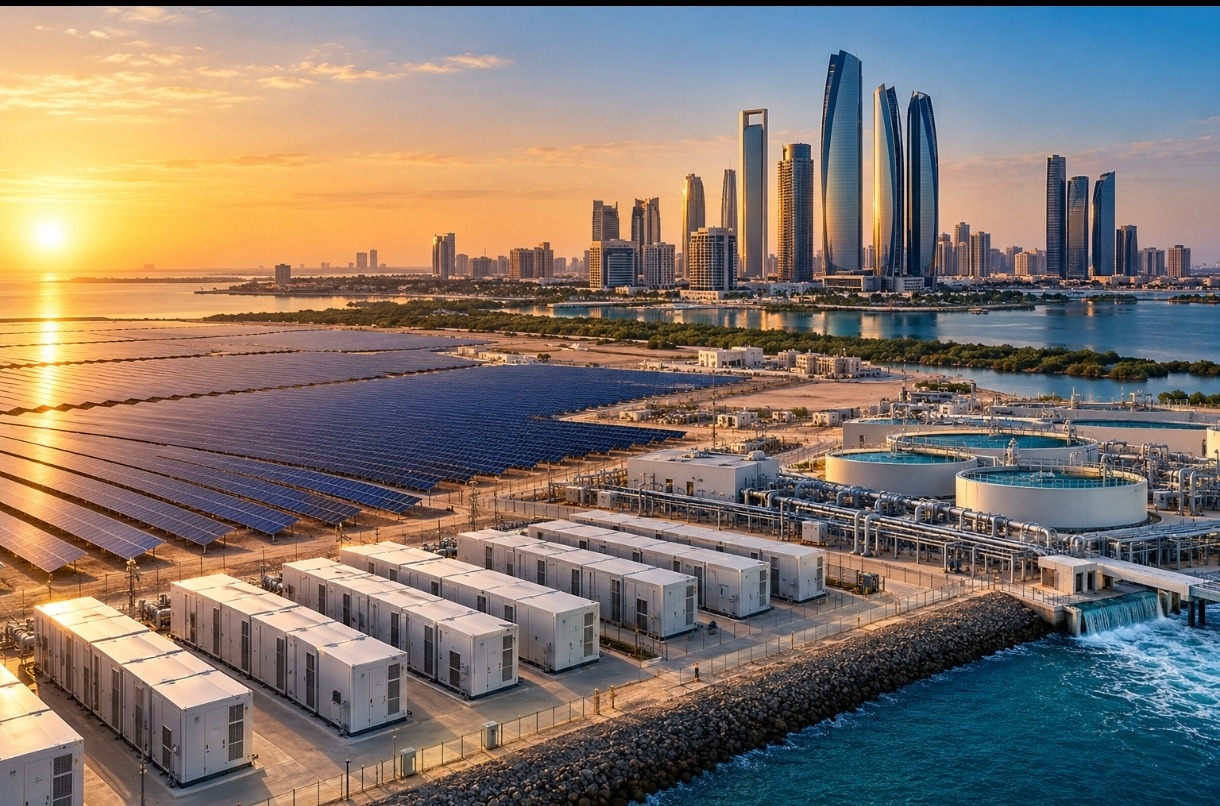 Abu Dabi'den 2035'e Kadar 35 GW'ın Üzerinde Güneş Enerjisi ve 15 GW Batarya Depolama Hedefi