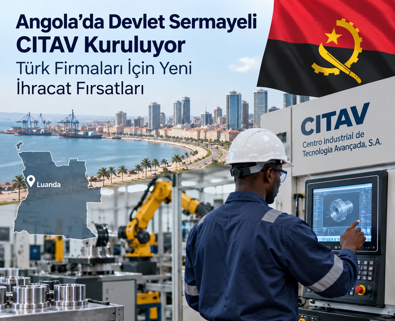 Angola'da Devlet Sermayeli İleri Endüstriyel Teknoloji Merkezi Kuruluyor