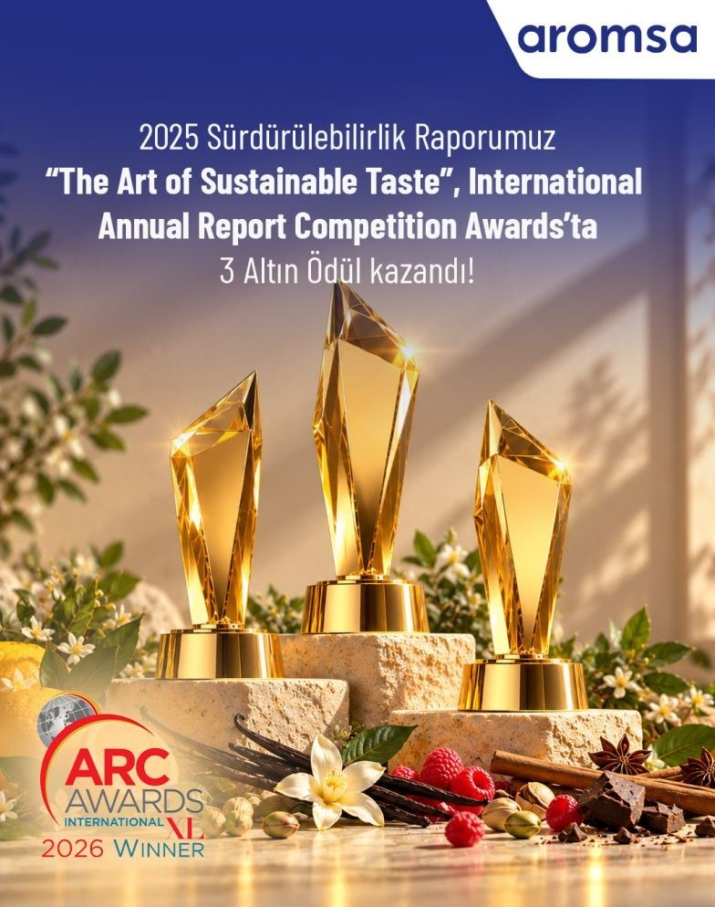 Aromsa'nın 2025 Sürdürülebilirlik Raporuna International ARC Awards'tan 3 Altın Ödül