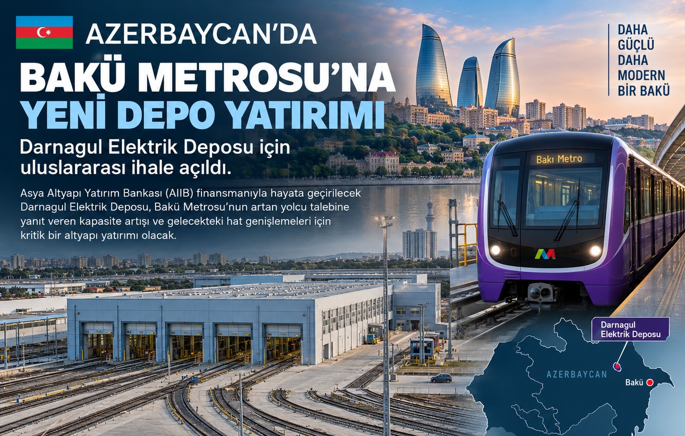 Bakü Metrosu'nda 165 Bin m²'lik Darnagul Elektrik Deposu İçin İhale Açıldı