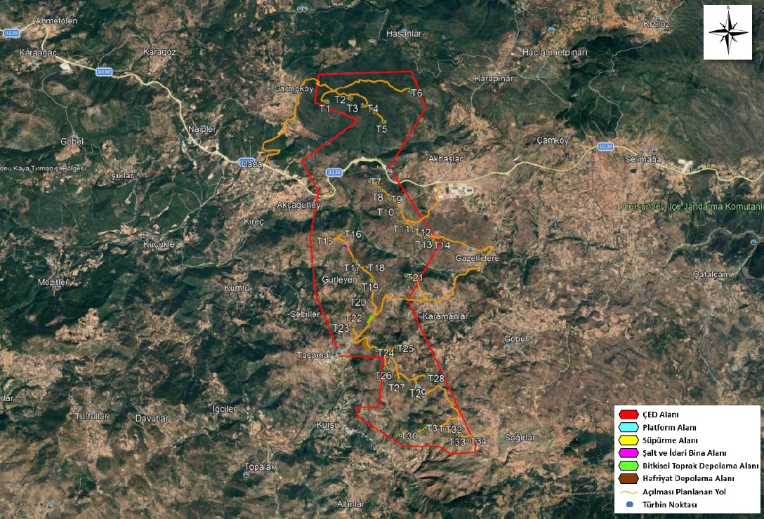 Balıkesir’de 235 MWe’lik R26-Balıkesir-2 RES İçin 4,165 Milyar TL’lik Yatırım Planlanıyor
