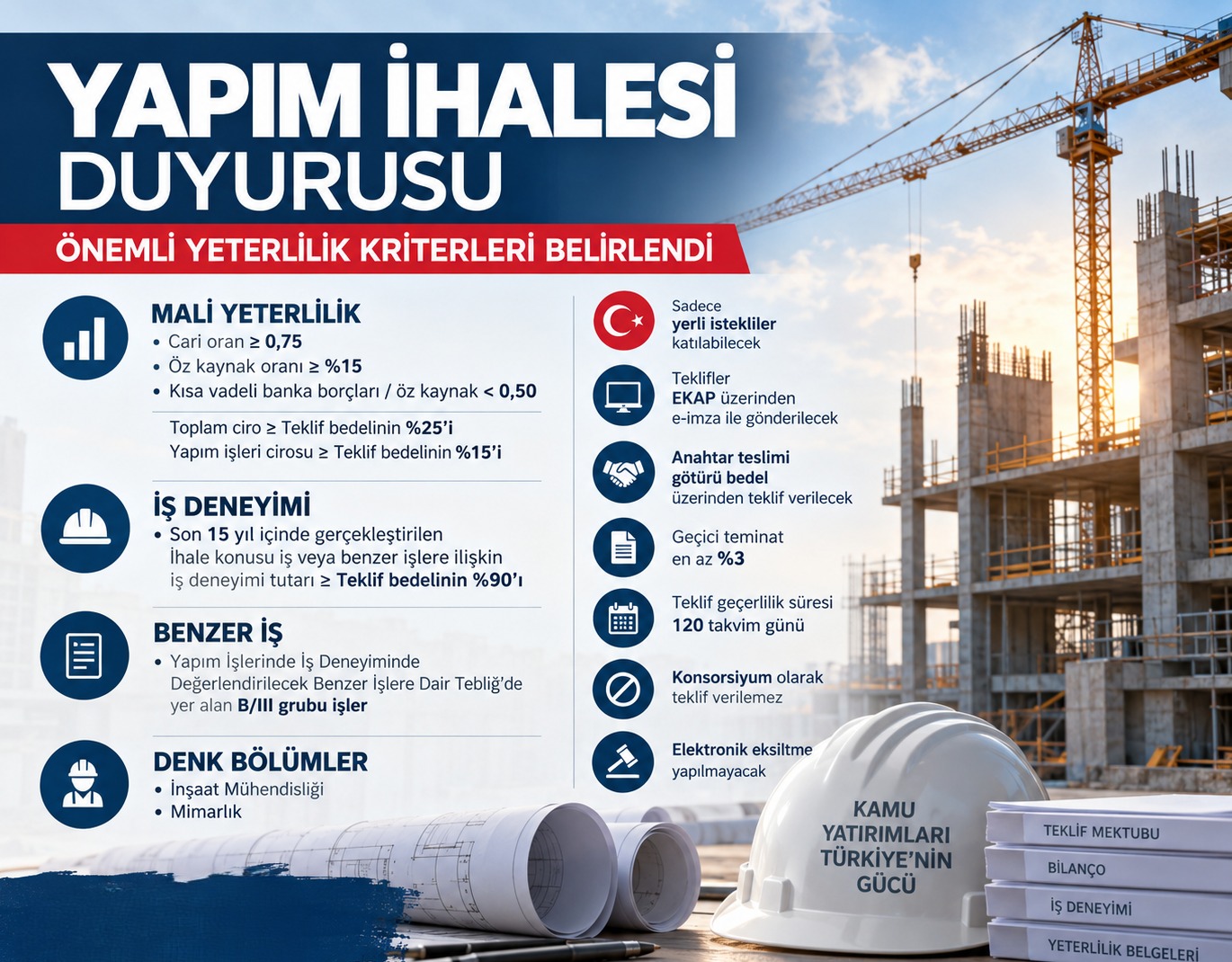 Çankırı İl Halk Kütüphanesi Yapım İşi İhalesi: Yeterlilik Kriterleri Belirlendi