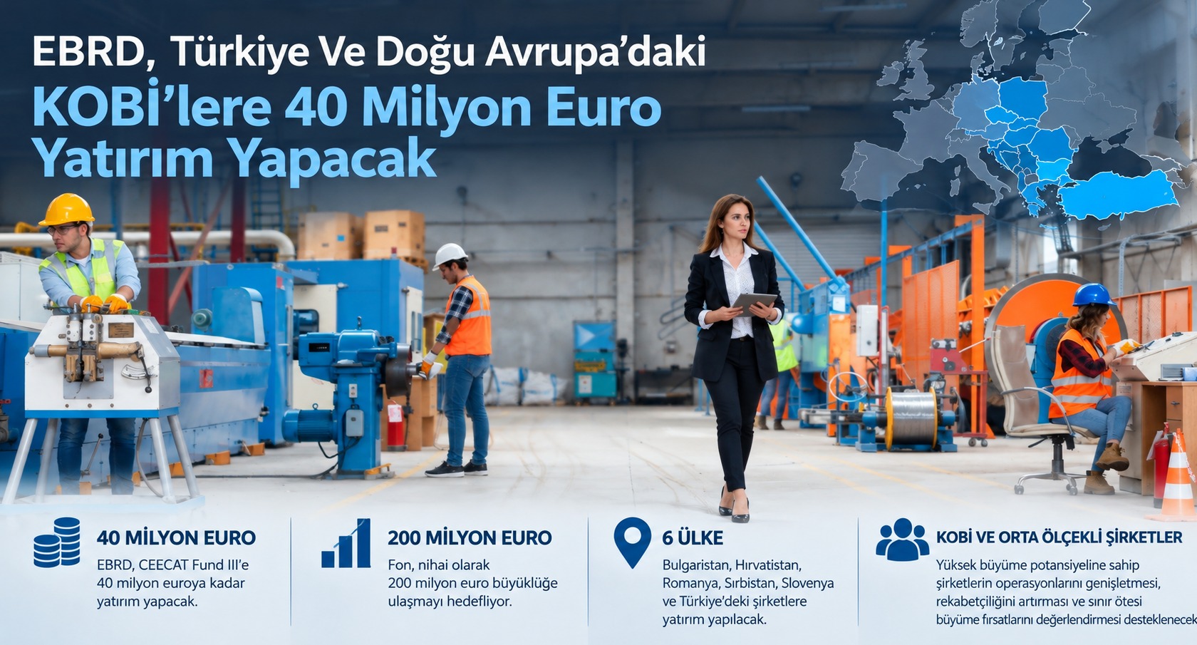 EBRD, Türkiye ve Doğu Avrupa'daki KOBİ'lere 40 Milyon Euro Yatırım Yapacak