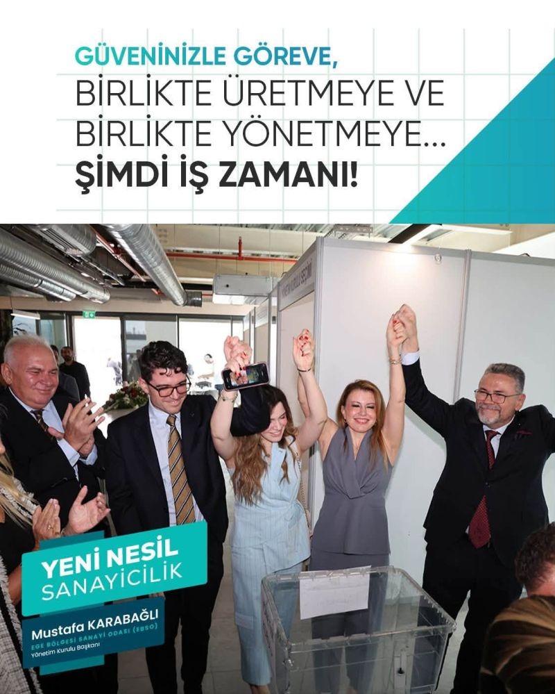 EBSO'da 2026-2030 Dönemi Yönetim Kurulu Başkanı Mustafa Karabağlı Oldu