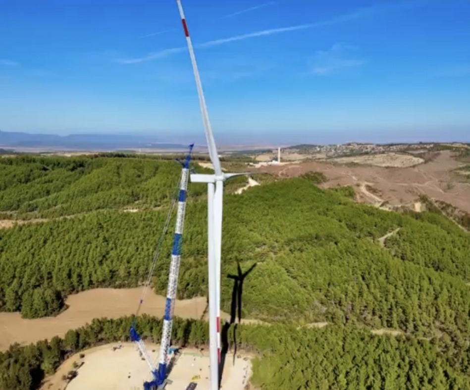 Enerjisa Üretim'in Edirne RES Projesinde İlk Türbinlerin Mekanik Montajı Tamamlandı