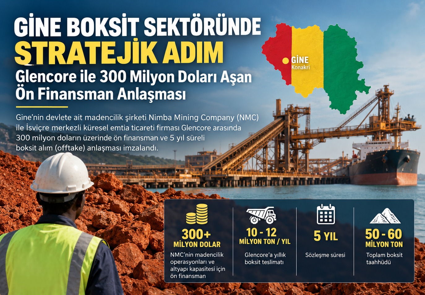 Gine Boksit Sektöründe Stratejik Adım: Glencore ile 300 Milyon Doları Aşan Ön Finansman