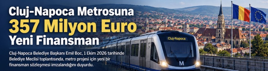 Gülermak’ın Üstlendiği Cluj-Napoca Metrosuna 357 Milyon Euro Yeni Finansman