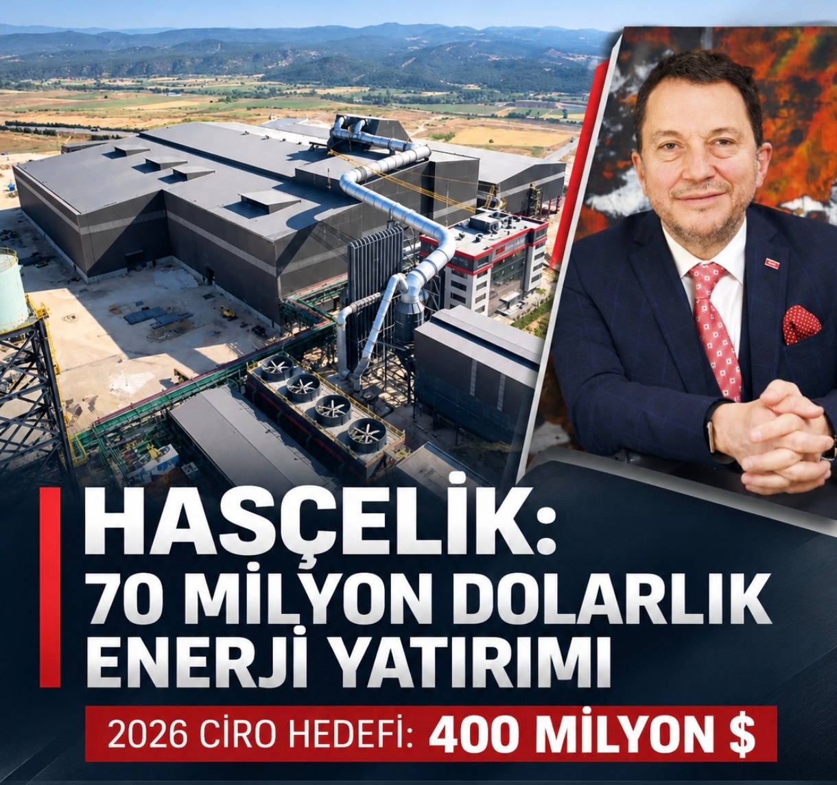 HASÇELİK'ten 70 Milyon Dolarlık Enerji Yatırımı Planı: 2026 Ciro Hedefi 400 Milyon Dolar