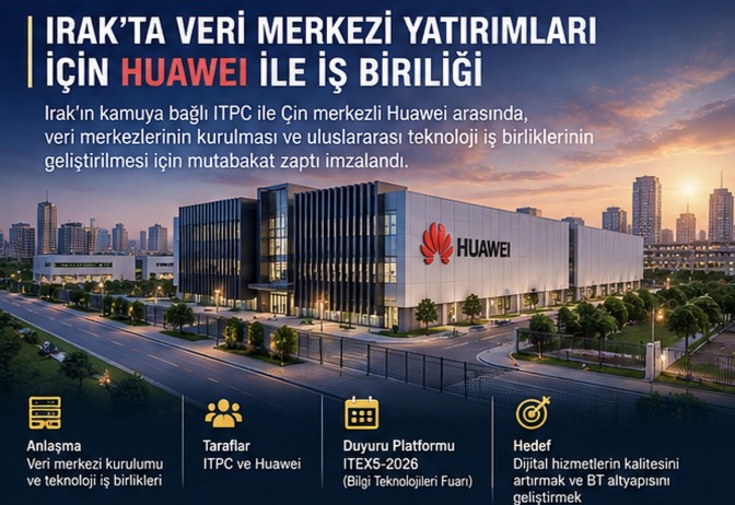 Irak'ta Veri Merkezi Yatırımları İçin Huawei ile İş Birliği