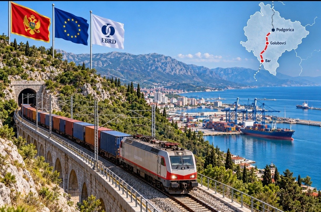 Karadağ'da 39 Kilometrelik Demiryolu Hattı İçin 225,6 Milyon Avroluk Yatırım