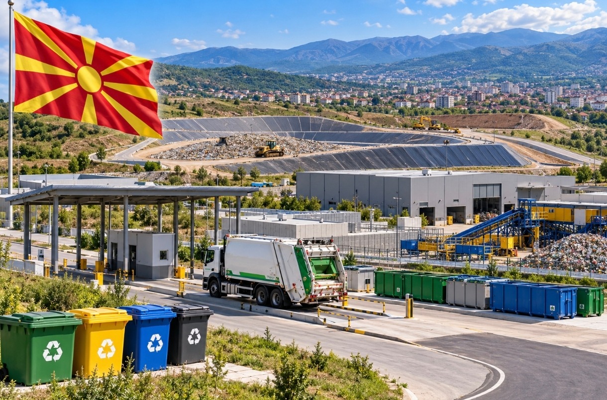 Kuzey Makedonya'da 68 Milyon Avroluk Bölgesel Katı Atık Yönetimi Projesi İçin Satın Alma Duyurusu