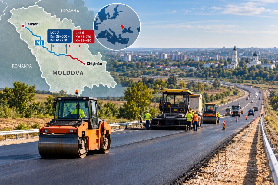 Moldova’da M1 Leușeni–Kişinev Otoyolu İçin İki Kesimde Rehabilitasyon İhalesi Açıldı