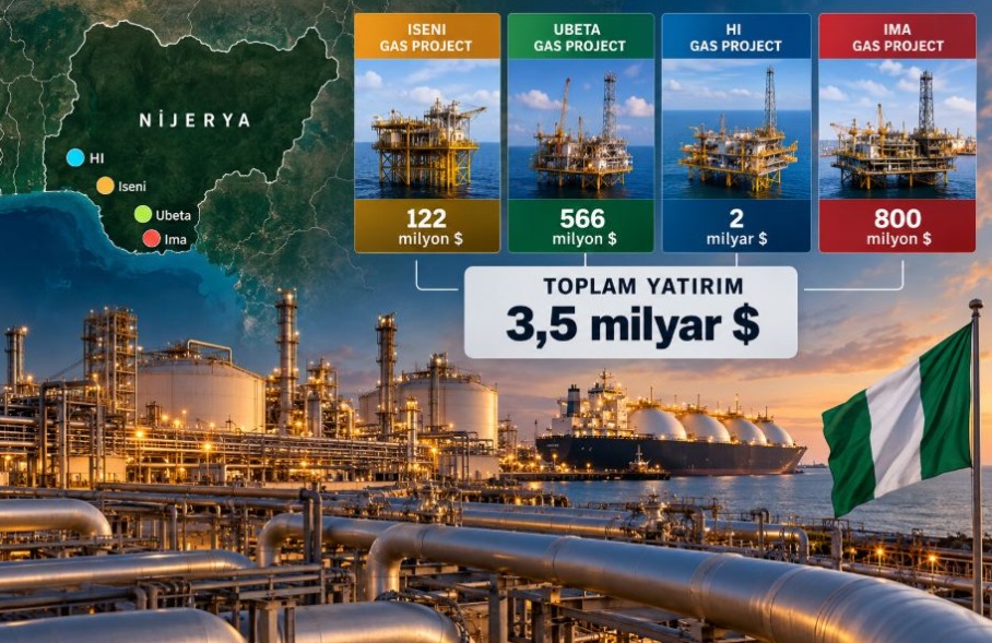 Nijerya'da Dört Gaz Projesinde Toplam 3,5 Milyar Dolarlık FID