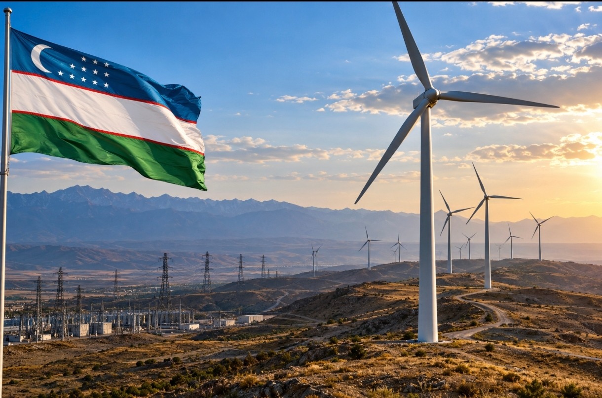 Özbekistan, 2030'a Kadar Rüzgâr Enerjisi Kurulu Gücünü 10 GW'ın Üzerine Çıkarmayı Hedefliyor