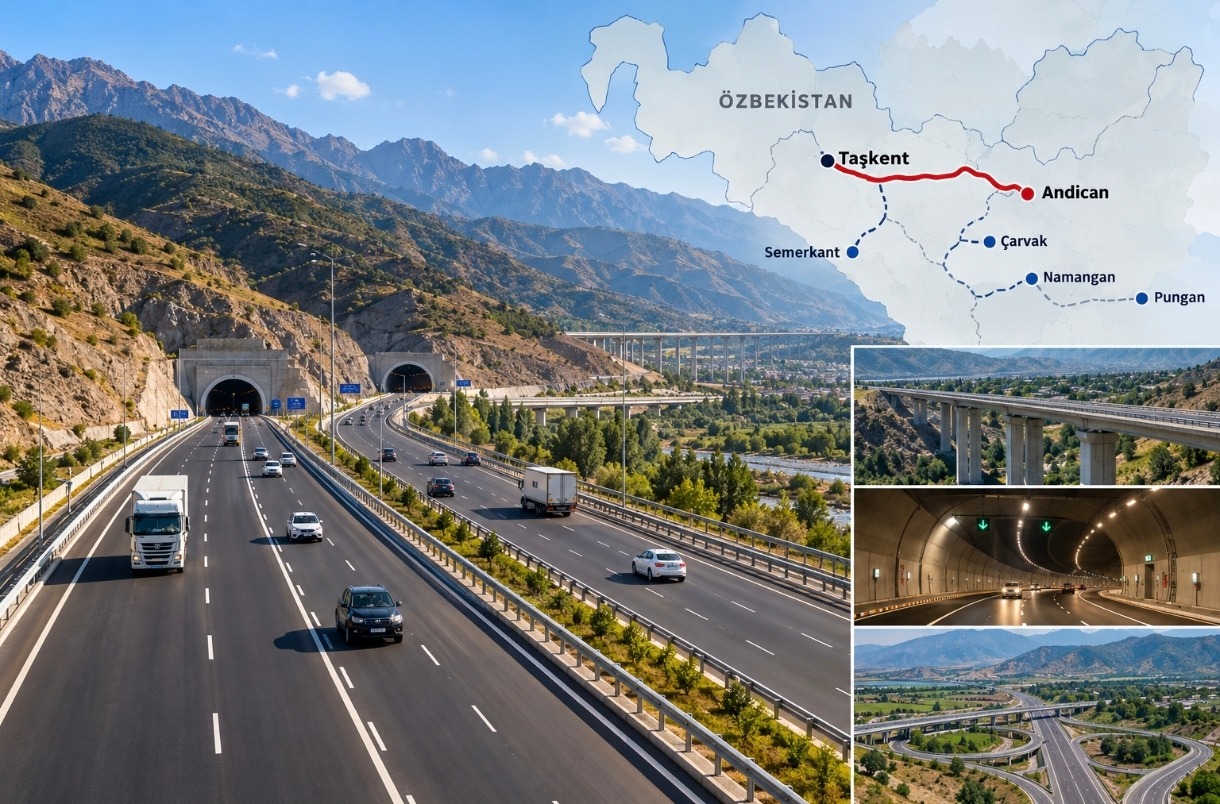 Özbekistan'da Taşkent-Andican Ücretli Otoyol İhalesi Mart 2027'ye Kadar Tamamlanacak