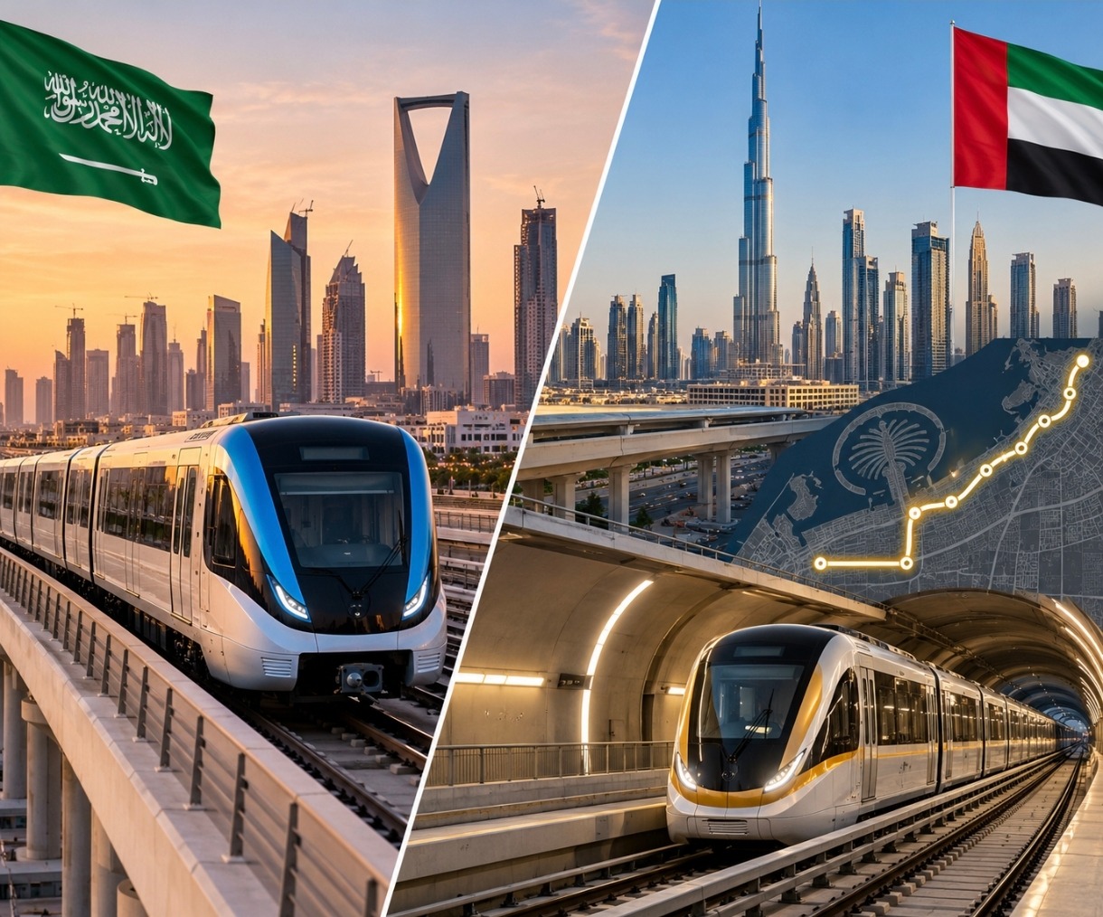 Riyad'da 1,5 Milyar Dolarlık Metro Yatırımı, Dubai'de 9,2 Milyar Dolarlık İhale