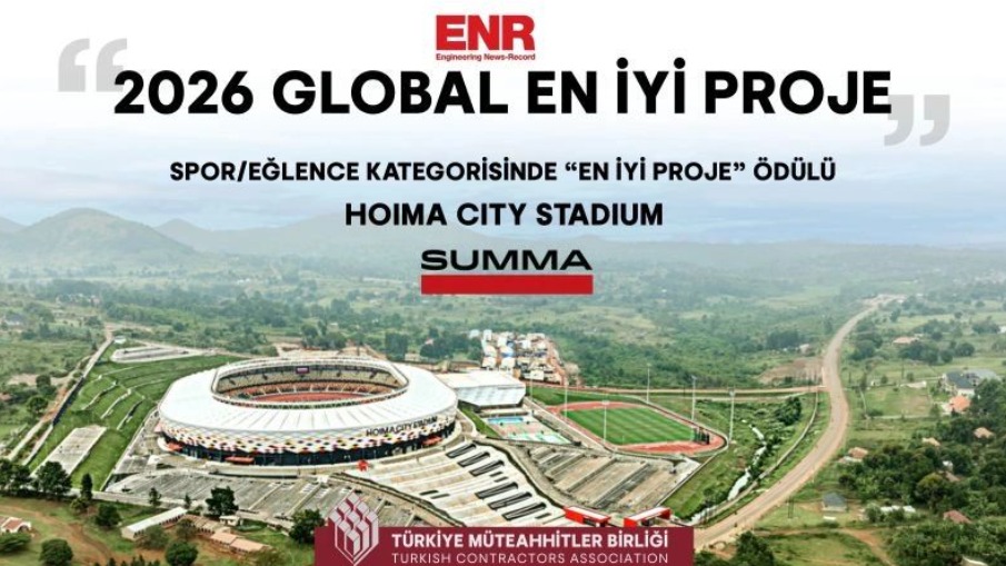 SUMMA’dan Uganda’da Uluslararası Başarı: Hoima City Stadium ENR’den “Best Project” Ödülü Aldı