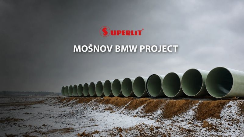 Superlit, Çekya'daki BMW Mošnov Projesi İçin 3,5 Kilometre GRP Boru Tedarik Etti