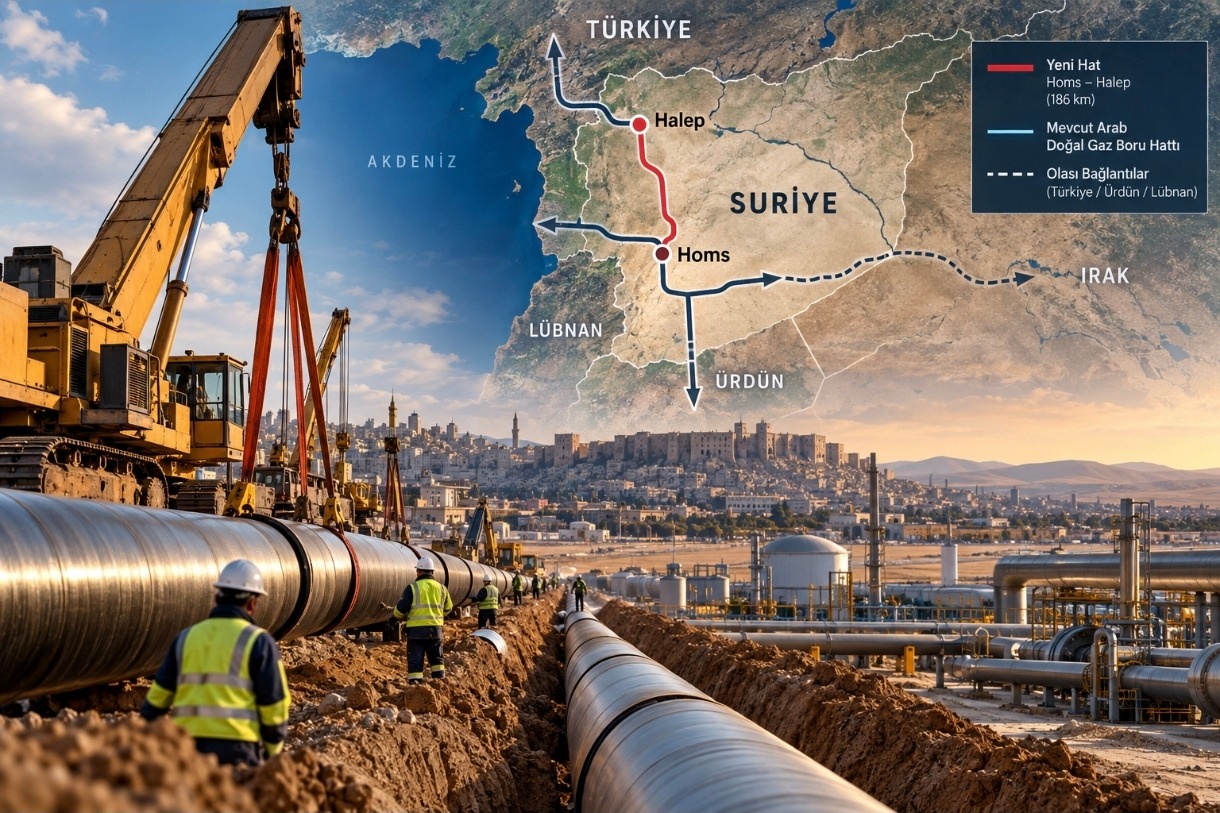 Suriye'de 186 Kilometrelik Doğal Gaz Boru Hattı Yatırımı: UCC Holding Sahada