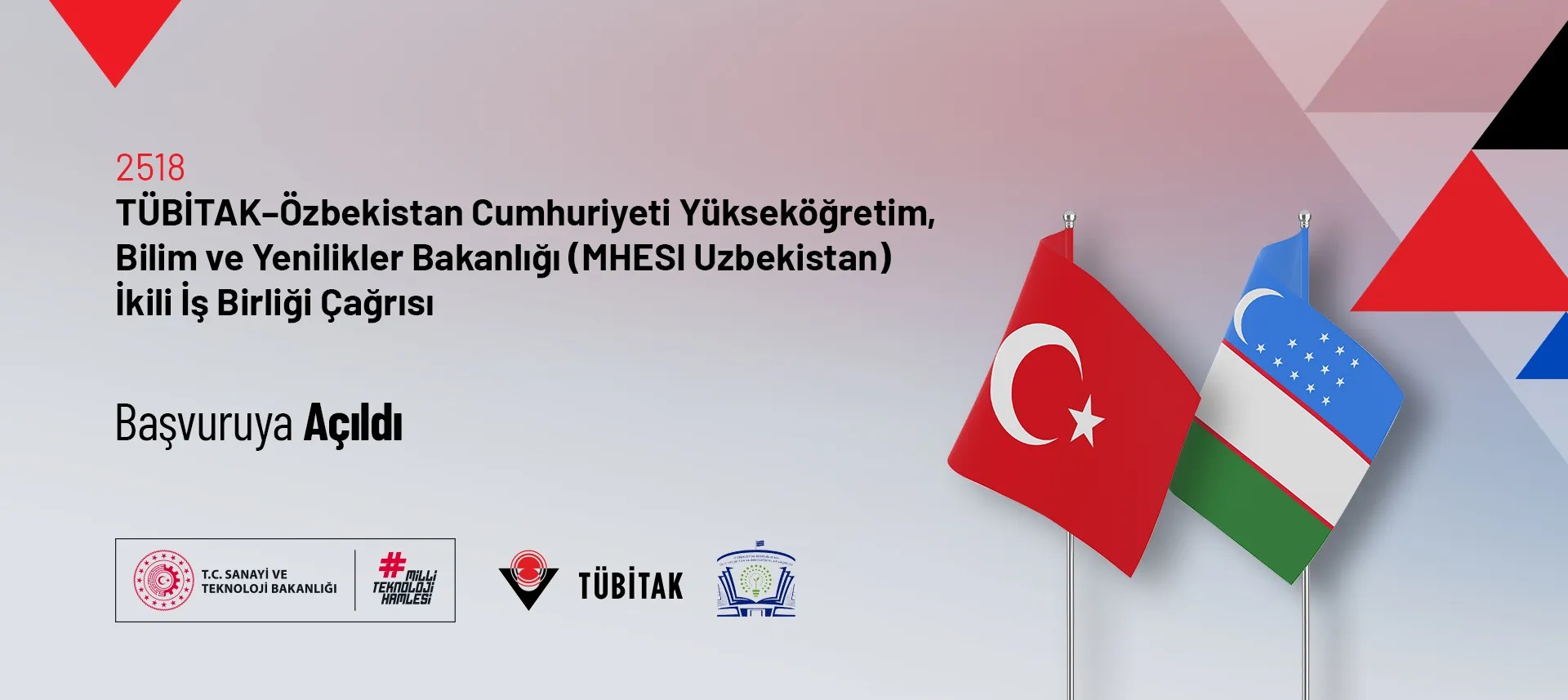 TÜBİTAK–Özbekistan Ar-Ge İş Birliği Çağrısı Başvurulara Açıldı