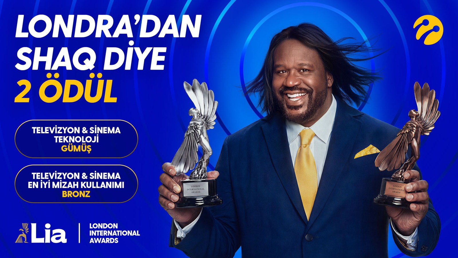 Turkcell'in "Shaq Diye 5G" Reklam Kampanyasına London International Awards'tan Çifte Ödül