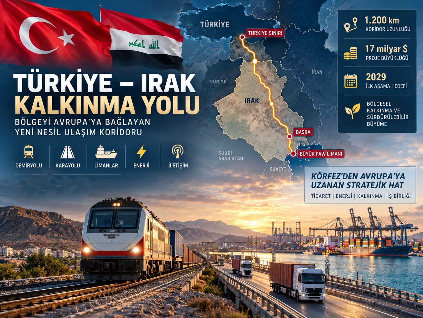 17 Milyar Dolarlık Kalkınma Yolu'nda Finansman Düğümü Çözülüyor: Türkiye ve Irak Temel Prensiplerde Anlaştı